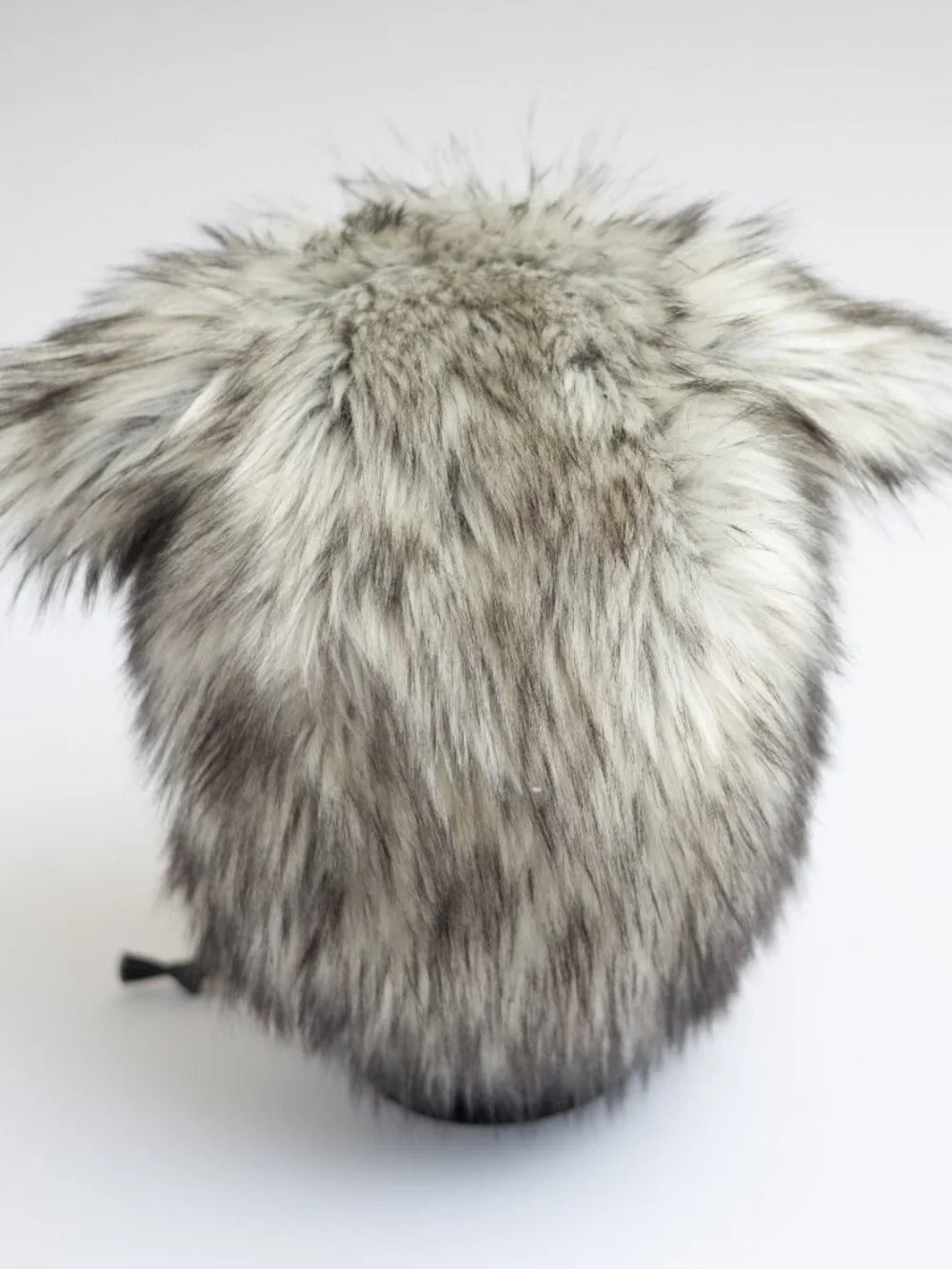 Faux Fur Silver Fox Children's Bonnet Hat